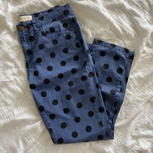 ✨ FINAL SALE! | modcloth | mid rise polka dot jeans